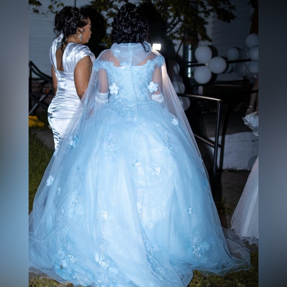 Prom Cinderella Dress | Quince Dress Sweet16 Birthday Celebration Ball Gown - Picture 4 of 6